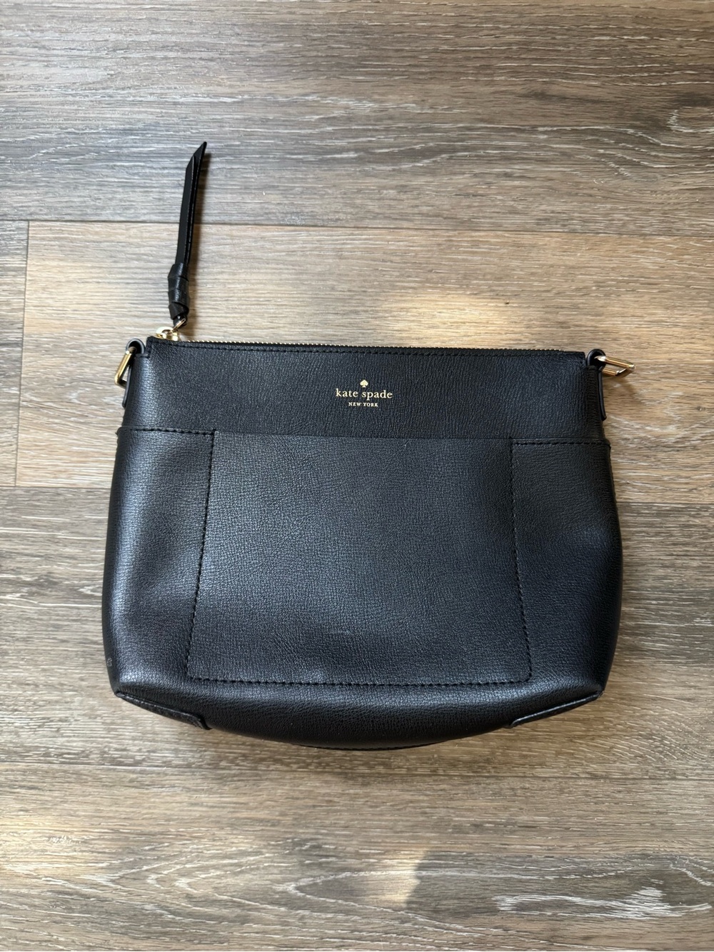kate spade Black Leather Crossbody Bag - no strap